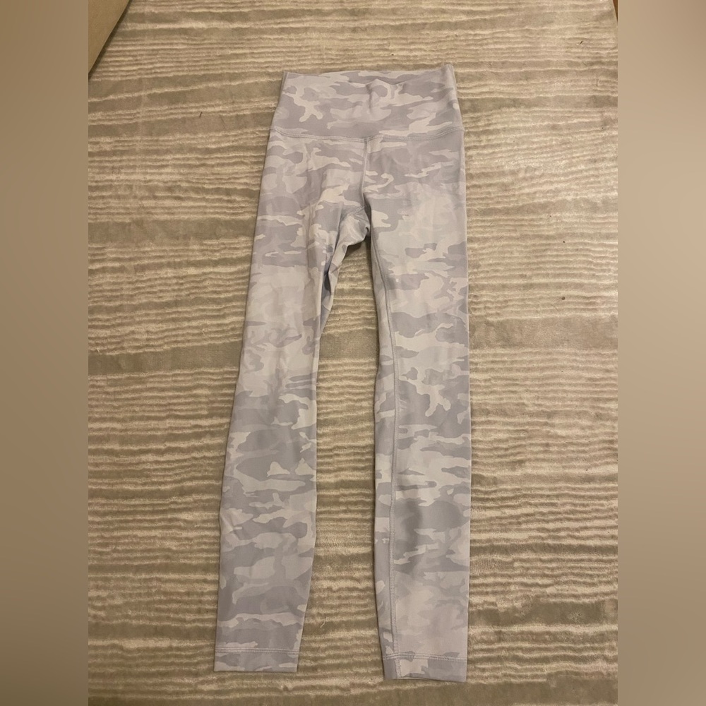 White camo Lululemon leggings